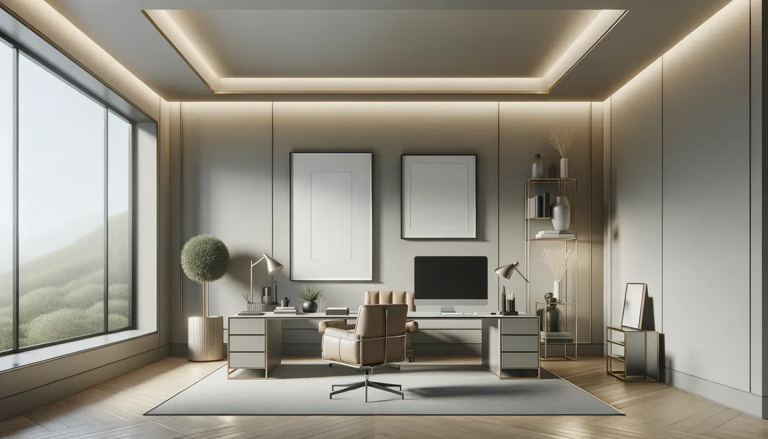 A bright room with clean interior windows